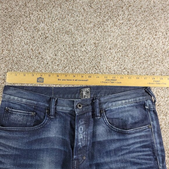 PRPS Jeans Mens 32x34 Demon Blue Button Fly Denim Talun Dark Wash - Picture 8 of 12